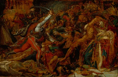 Sketch for "The Revolt at Cairo" — Anne-Louis Girodet