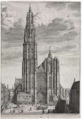 Antwerp Cathedral — Wenceslaus Hollar