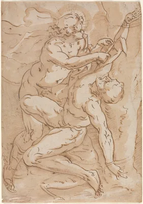 Apollo Flaying Marsyas (recto) — Anonymous
