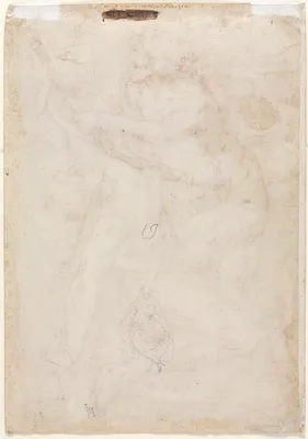 Two Sketches of a Mother and Child (verso) — Anonymous