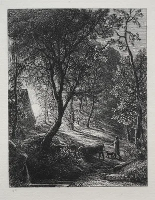 The Herdsman's Cottage — Samuel Palmer