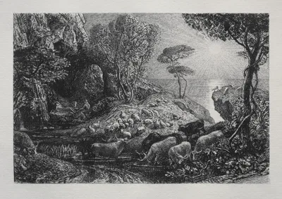 Moeris and Galatea — Samuel Palmer