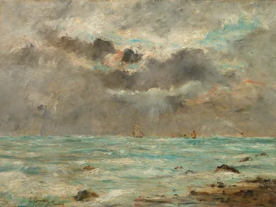 The Coast at Trouville — Eugène Louis Boudin