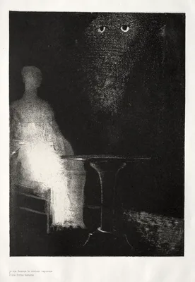 Below, I Saw the Vaporous Contours of a Human Form — Odilon Redon