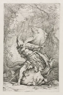 Jason and the Dragon — Salvator Rosa