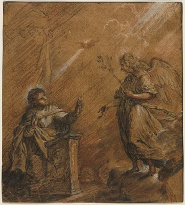 The Annunciation — Johann Jakob von Sandrart