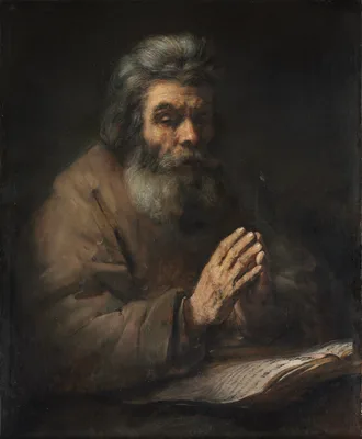 An Elderly Man in Prayer — Rembrandt