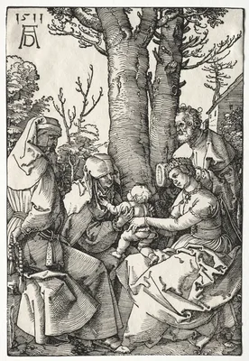 The Holy Family with Joachim and Anna — Albrecht Dürer