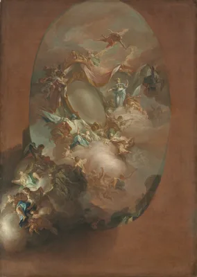 Study for "The Apotheosis of Ferdinand IV and Maria Carolina, King and Queen of Naples" (for the Palazzo dei Regi Studi, Naples) — Pietro Bardellino