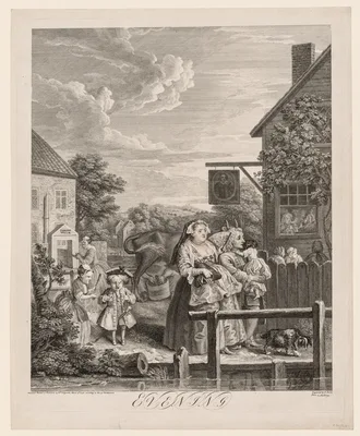 The Four Times of Day:  Evening — William Hogarth