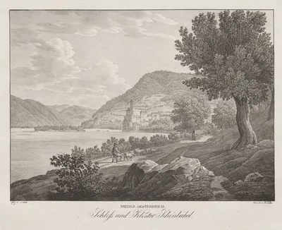 Nieder-oesterreich, Schloss und Kloster Schönbühel — Jakob Alt