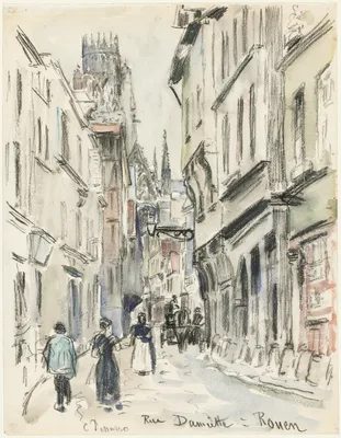 Rue Damiette, Rouen — Camille Pissarro
