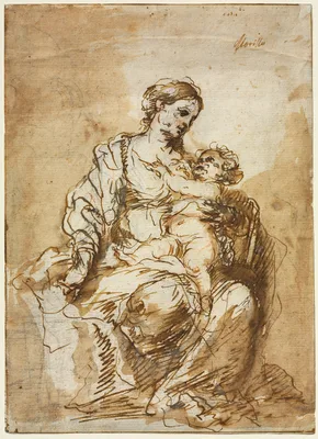 Madonna Nursing the Christ Child — Bartolomé Esteban Murillo