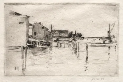 The Dock, Bridgeport, Connecticut — John Henry Twachtman