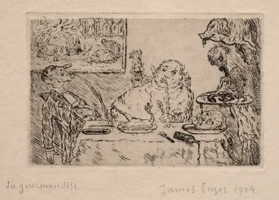 The Seven Deadly Sins: Gluttony — James Ensor