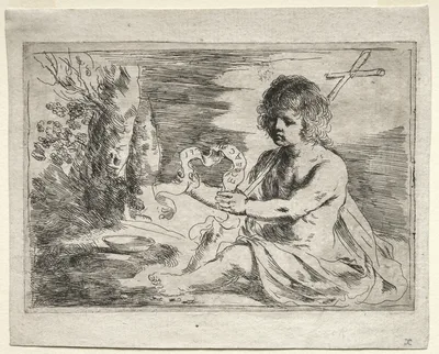 St. John the Baptist — Guercino