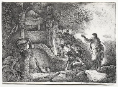 The Resurrection of Lazarus — Giovanni Benedetto Castiglione
