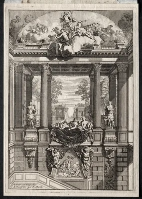 Staircase at the Palace of Voorst in Holland — Daniel Marot