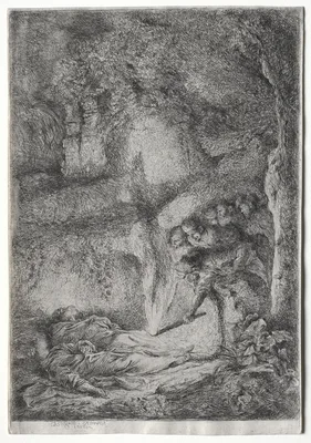 The Discovery of the Bodies of Saints Peter and Paul — Giovanni Benedetto Castiglione