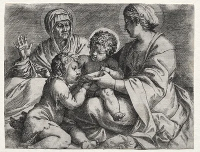Virgin with the Bowl — Annibale Carracci