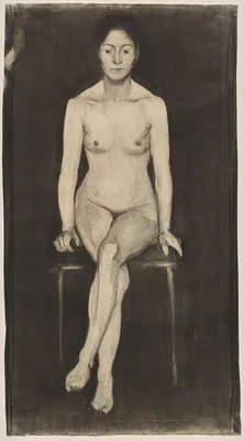 Seated Female Nude (Self-Portrait?) — Paula Modersohn-Becker