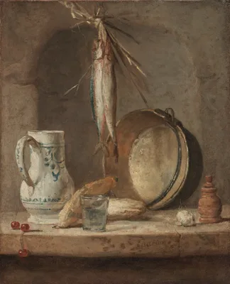 Still Life with Herrings — Jean-Baptiste-Siméon Chardin