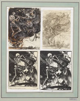 La Mort et les Passions fondant sur la terre — Auguste-Louis Lepère