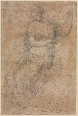 Allegorical Figure (recto) — Niccolò dell'Abbate