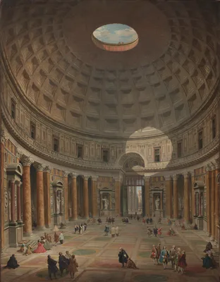 Interior of the Pantheon, Rome — Giovanni Paolo Panini