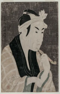 Matsumoto Koshiro IV as Gorobei, the Fish Seller from Sanya — Sharaku