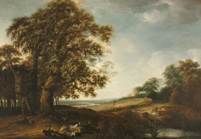 Sleeping Peasants near Fields (Parable of the Weeds) — Simon de Vlieger