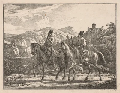 Two Cossacks on Horseback — Aleksander Orłowski