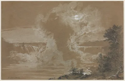 Niagara Falls by Moonlight — Frederic Edwin Church