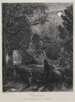Christmas (Folding the Last Sheep) — Samuel Palmer