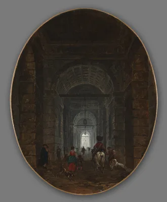 The Grotto of Posillipo — Hubert Robert