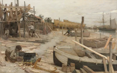 The Boatyard — Jean-Charles Cazin