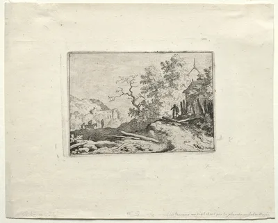 The Hut with the Rustic Fence — Allaert van Everdingen
