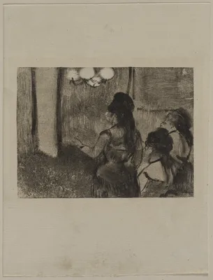 In the Salon — Edgar Degas