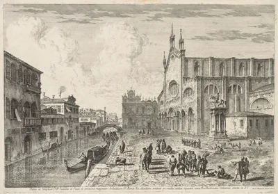 Views of Venice:  Campo S. S. Giovanni e Paolo — Michele Marieschi