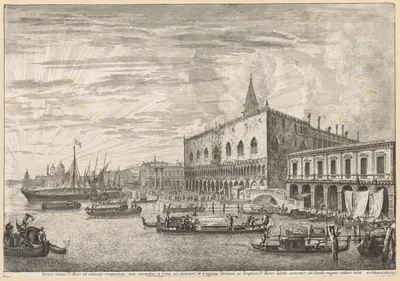 Views of Venice:  The Molo and S. M. Della Salute — Michele Marieschi