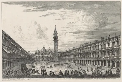 Views of Venice:  Piazzo S. Marco — Michele Marieschi