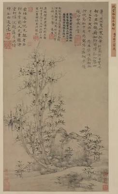 Bamboo, Rock, and Tall Tree — Ni Zan