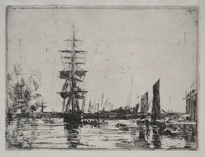Boats at Anchor — Eugène Louis Boudin