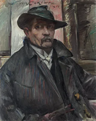 Self-Portrait with Hat and Coat — Lovis Corinth