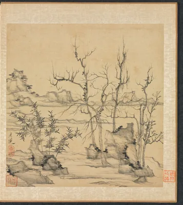 Paintings after Ancient Masters: Landscape in the Style of Ni Zan — Chen Hongshou