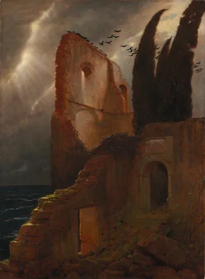 Ruin by the Sea — Arnold Böcklin