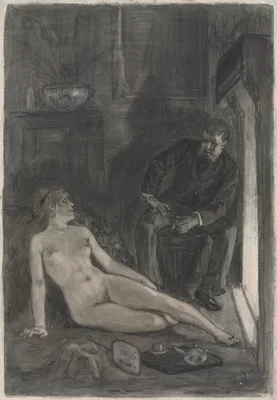 Winter Evening — Félicien Rops