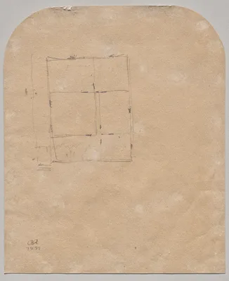 Floorplan (verso) — Jasper Francis Cropsey