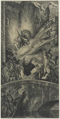 Study for The Sleeping Beauty: The Aged King Pleads with the Good Fairy — Léon Bakst