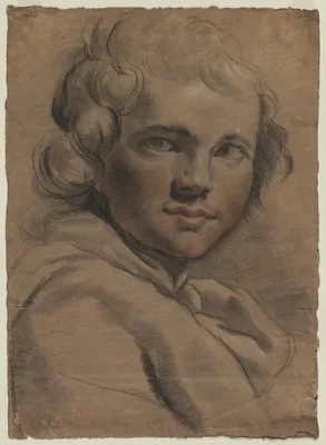 Head of a Young Man (recto) — Gaetano Gandolfi